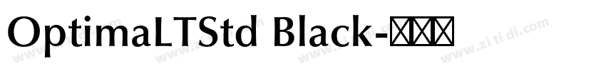 OptimaLTStd Black字体转换